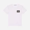 Jersey T-shirt with logo tag
