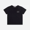 Jersey t-shirt with logo tag