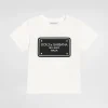 Jersey T-shirt with logo tag