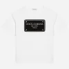 Jersey T-shirt with logo tag