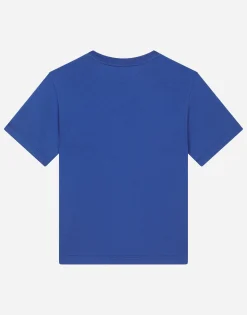Jersey T-shirt with logo tag