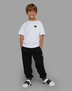 Jersey T-shirt with logo tag
