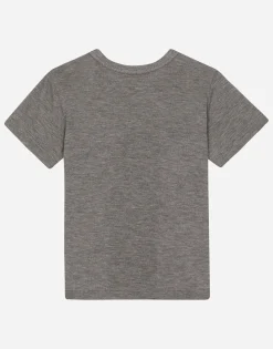 Jersey T-shirt with logo tag