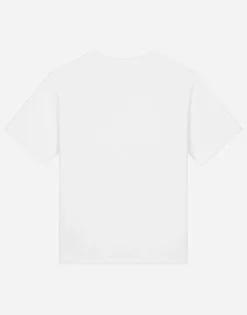 Jersey T-shirt with logo tag
