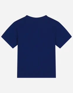 Jersey T-shirt with logo tag