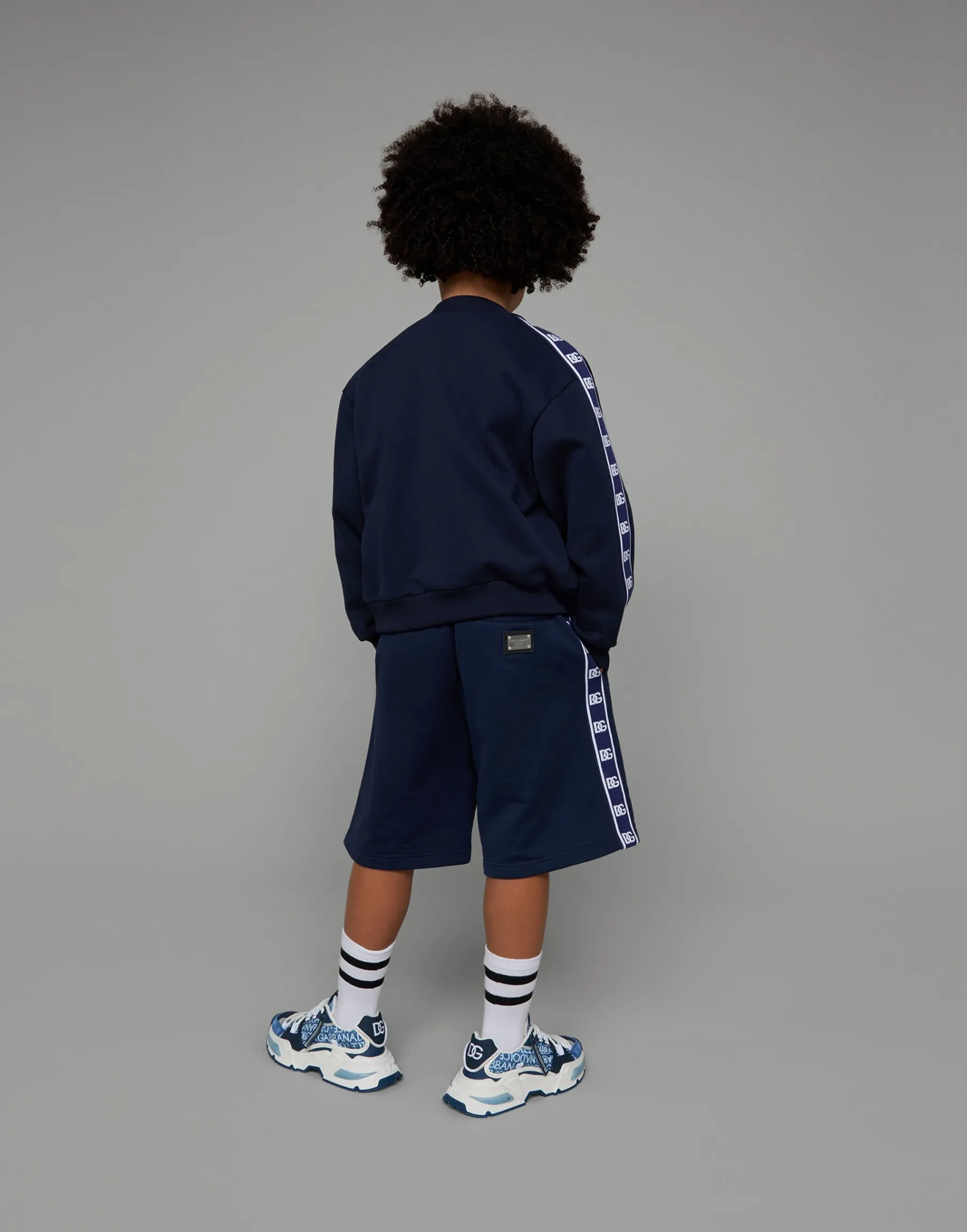 Jersey T-shirt with logo tag