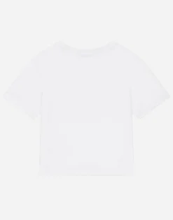 Jersey T-shirt with metal DG logo