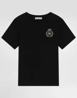 Jersey T-shirt with patch