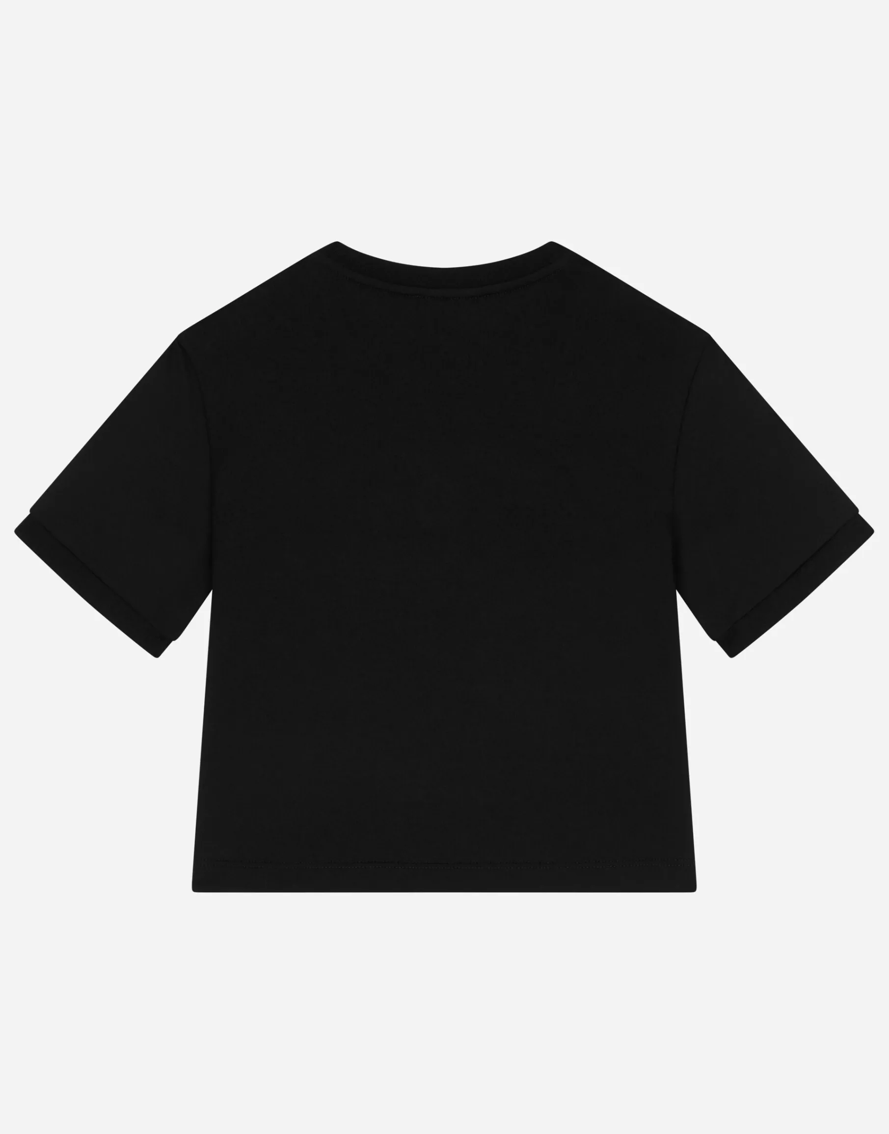 Jersey T-shirt with rhinestone logo