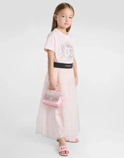 Jersey T-shirt with rhinestone details