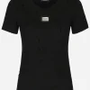 Jersey T-shirt with rips and Dolce&Gabbana tag