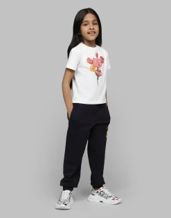 Jersey T-shirt with tulip print