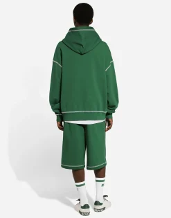 Jogging shorts with embroidered logo