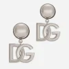KIM DOLCE&GABBANA Clip-on earrings with DG logo