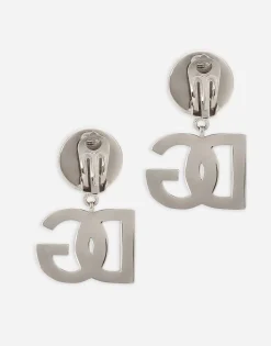KIM DOLCE&GABBANA Clip-on earrings with DG logo