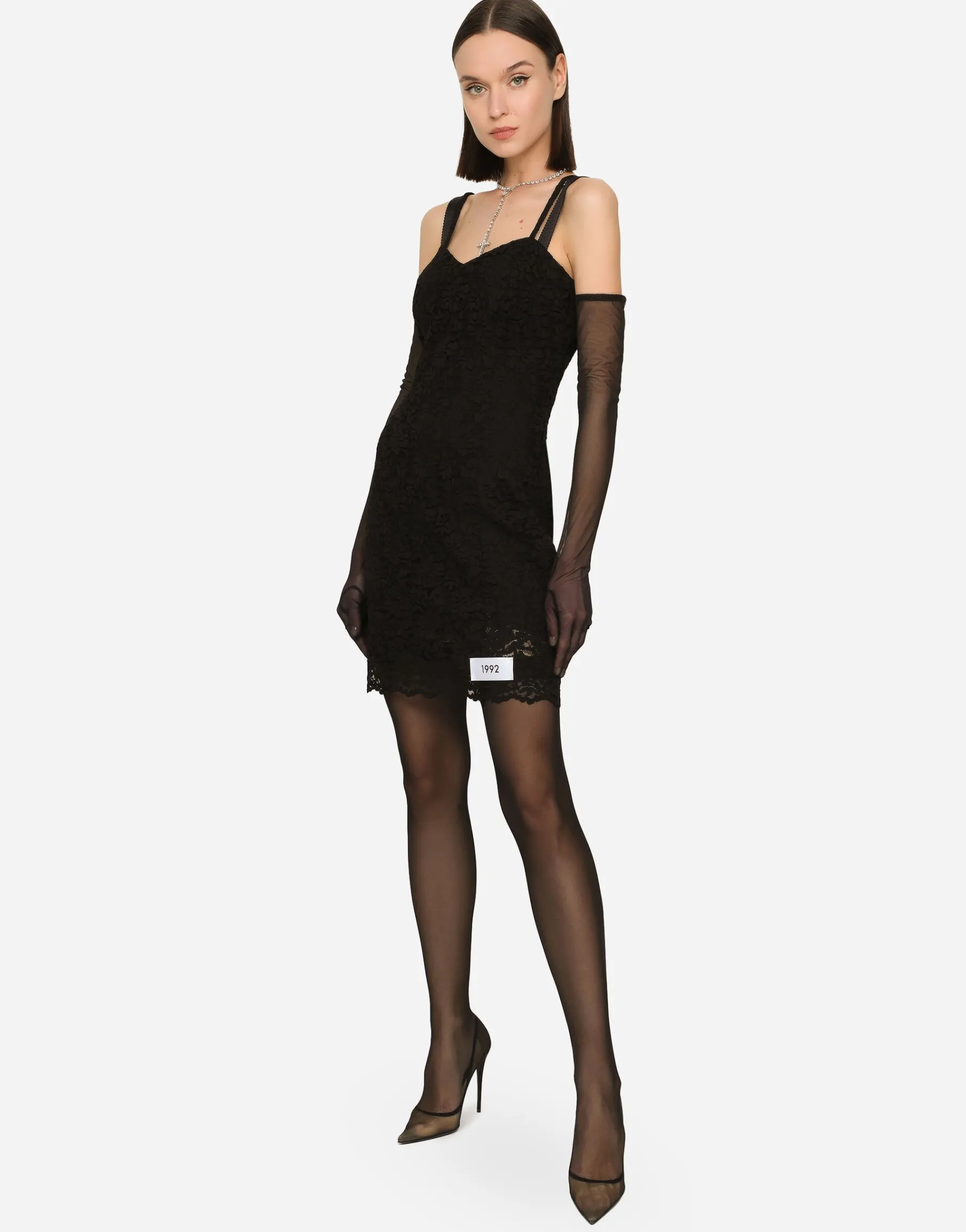KIM DOLCE&GABBANA Cordonetto lace minidress