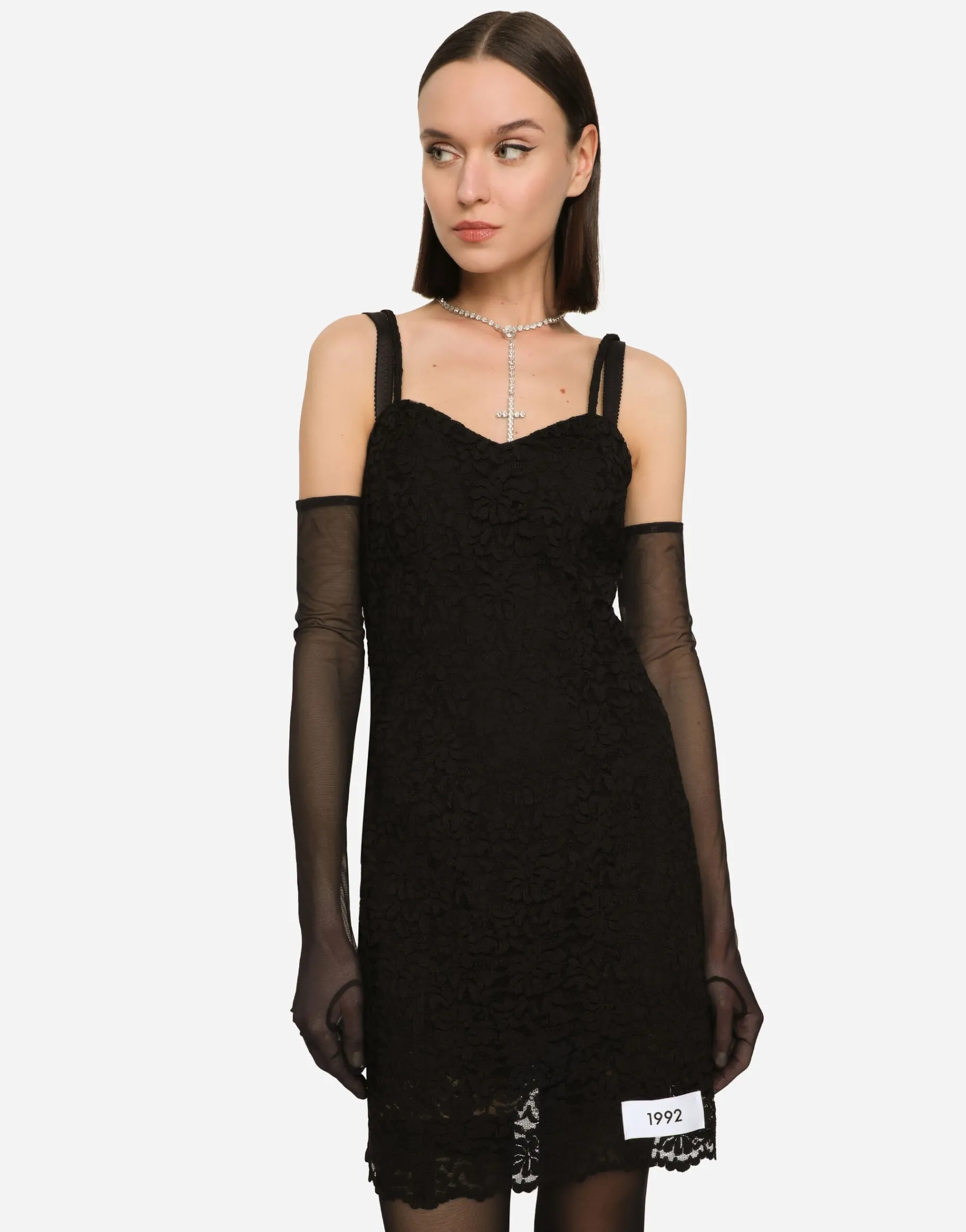 KIM DOLCE&GABBANA Cordonetto lace minidress