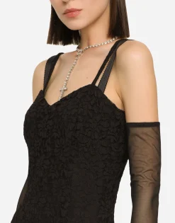 KIM DOLCE&GABBANA Cordonetto lace minidress