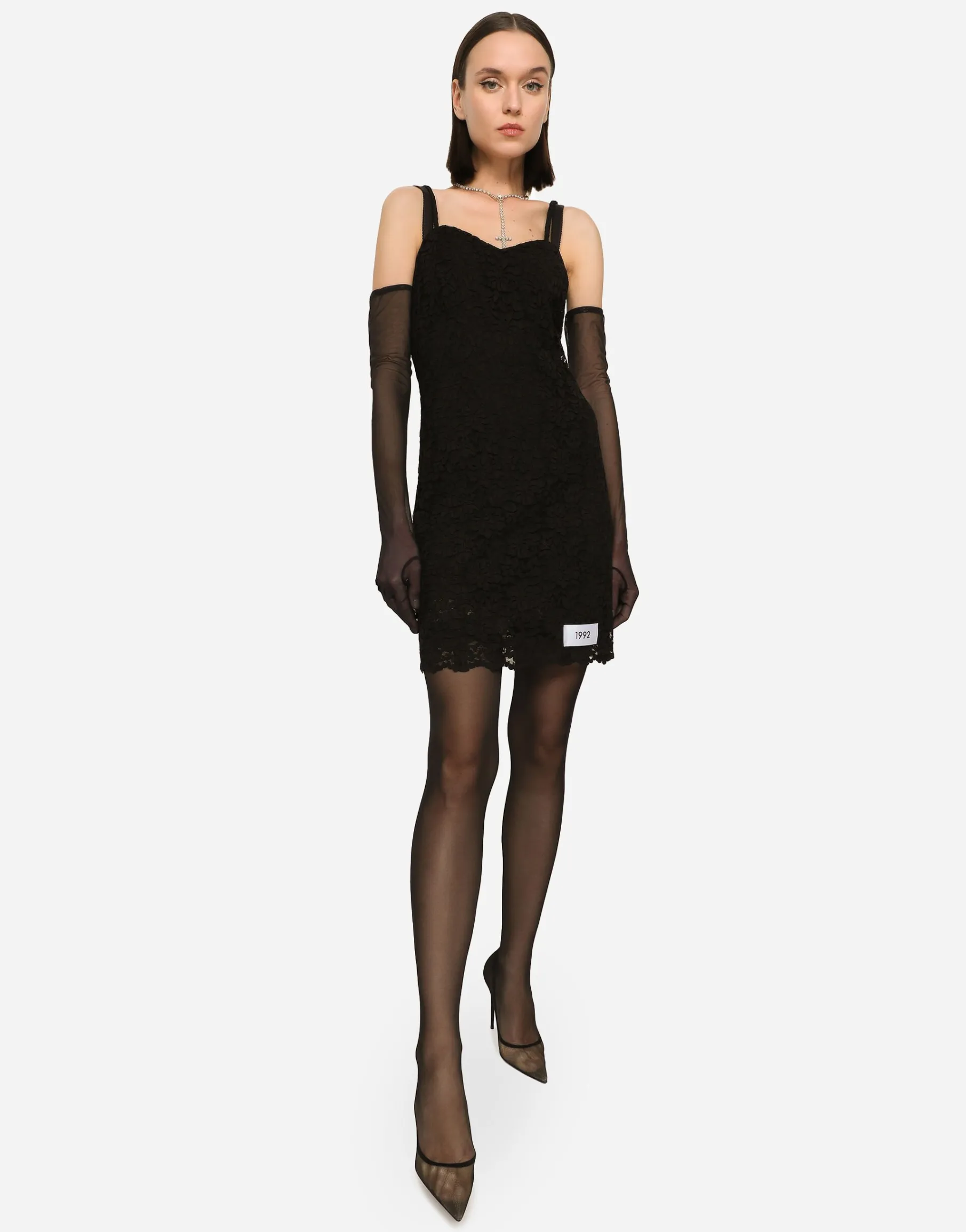 KIM DOLCE&GABBANA Cordonetto lace minidress