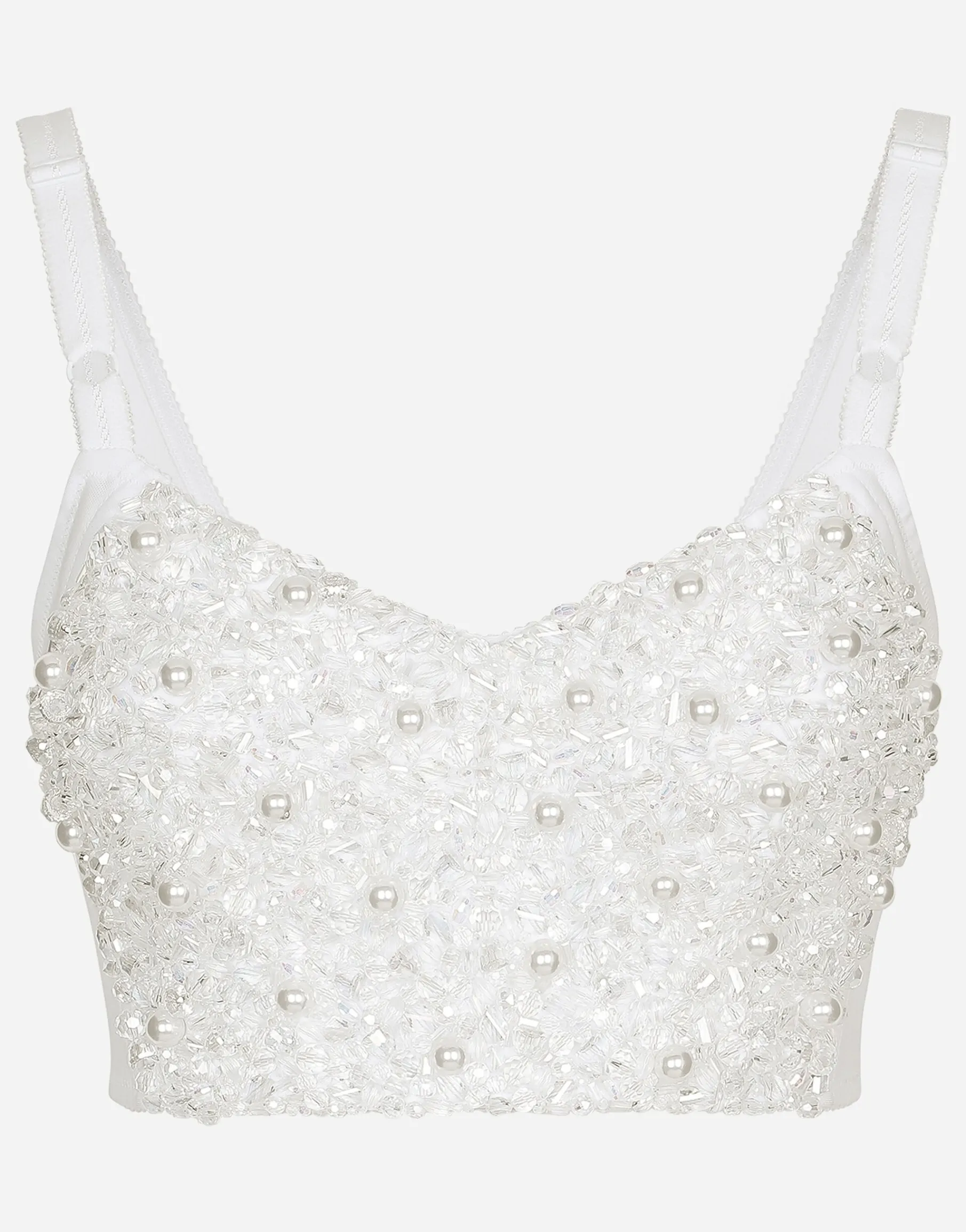 KIM DOLCE&GABBANA Corset top with beading