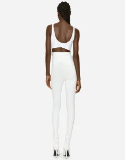 KIM DOLCE&GABBANA Corset top with beading