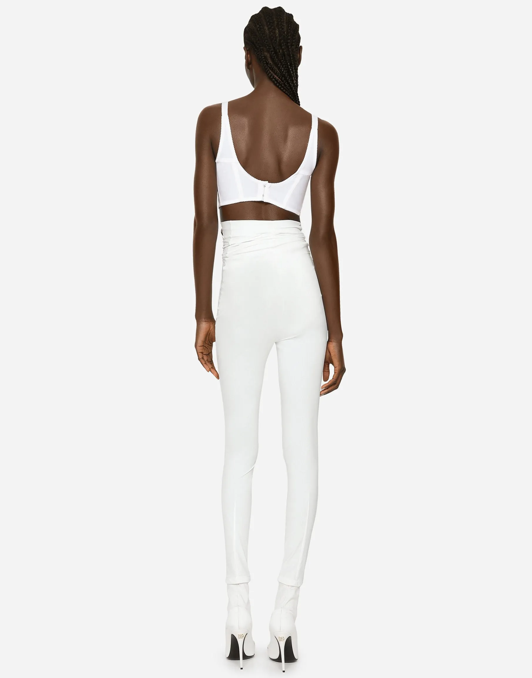 KIM DOLCE&GABBANA Corset top with beading