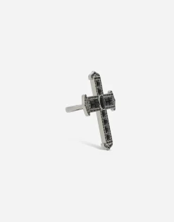 KIM DOLCE&GABBANA Cross ring with rhinestones