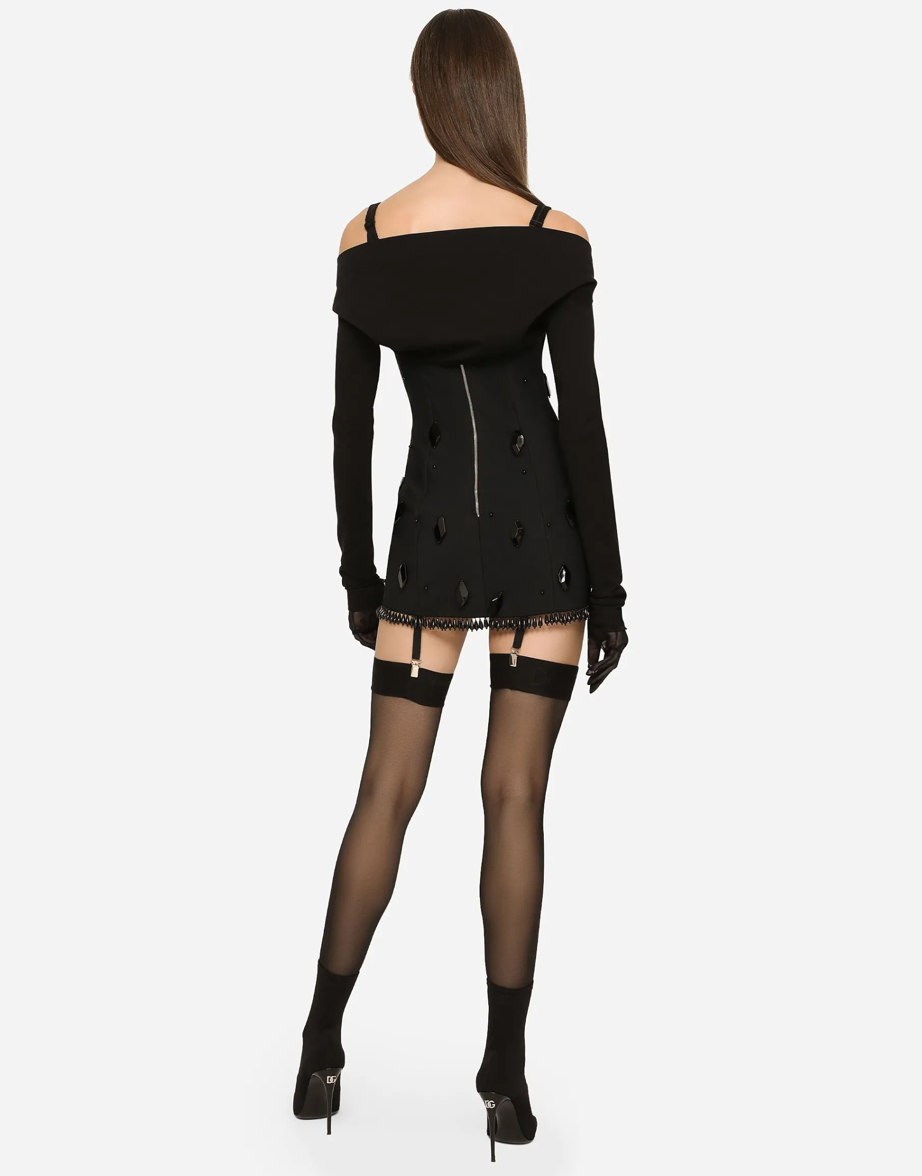 KIM DOLCE&GABBANA Embroidered minidress