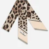 KIM DOLCE&GABBANA Leopard-print twill headscarf
