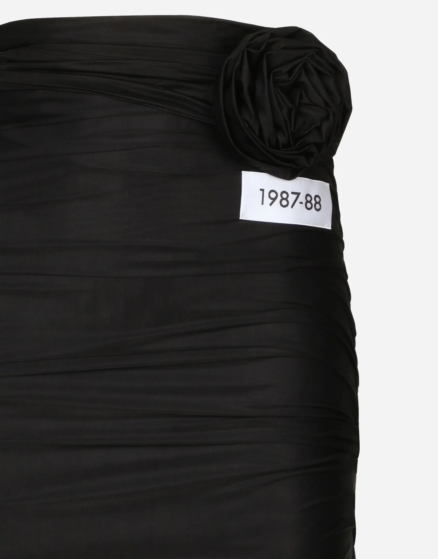 KIM DOLCE&GABBANA Long spandex jersey skirt with belt