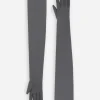KIM DOLCE&GABBANA Long stretch jersey Milano rib gloves