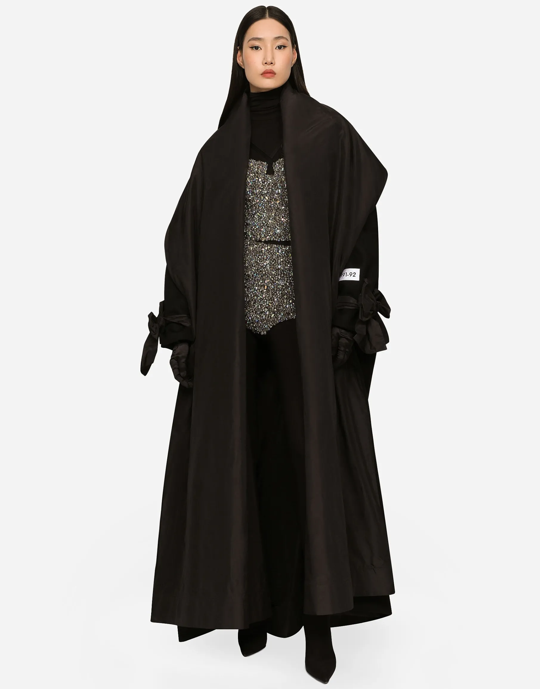 KIM DOLCE&GABBANA Long wool and cashmere coat