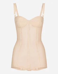 KIM DOLCE&GABBANA Marquisette bodysuit