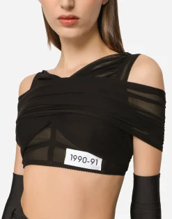 KIM DOLCE&GABBANA Organzine top