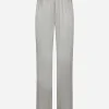 KIM DOLCE&GABBANA Satin pajama pants with piping
