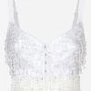 KIM DOLCE&GABBANA Short corset with embroidery