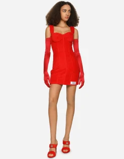 KIM DOLCE&GABBANA Terrycloth minidress