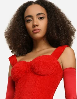 KIM DOLCE&GABBANA Terrycloth minidress