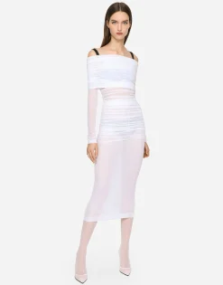 KIM DOLCE&GABBANA Tulle calf-length dress