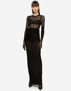 KIM DOLCE&GABBANA Tulle top
