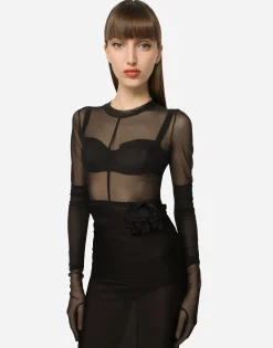 KIM DOLCE&GABBANA Tulle top