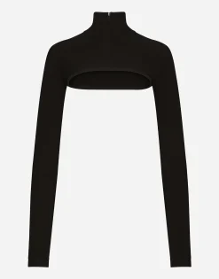 KIM DOLCE&GABBANA Viscose turtle-neck shrug