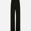 KIM DOLCE&GABBANA Woolen pajama pants with piping