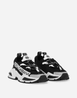 Knit Airmaster sneakers with Dolce&Gabbana logo