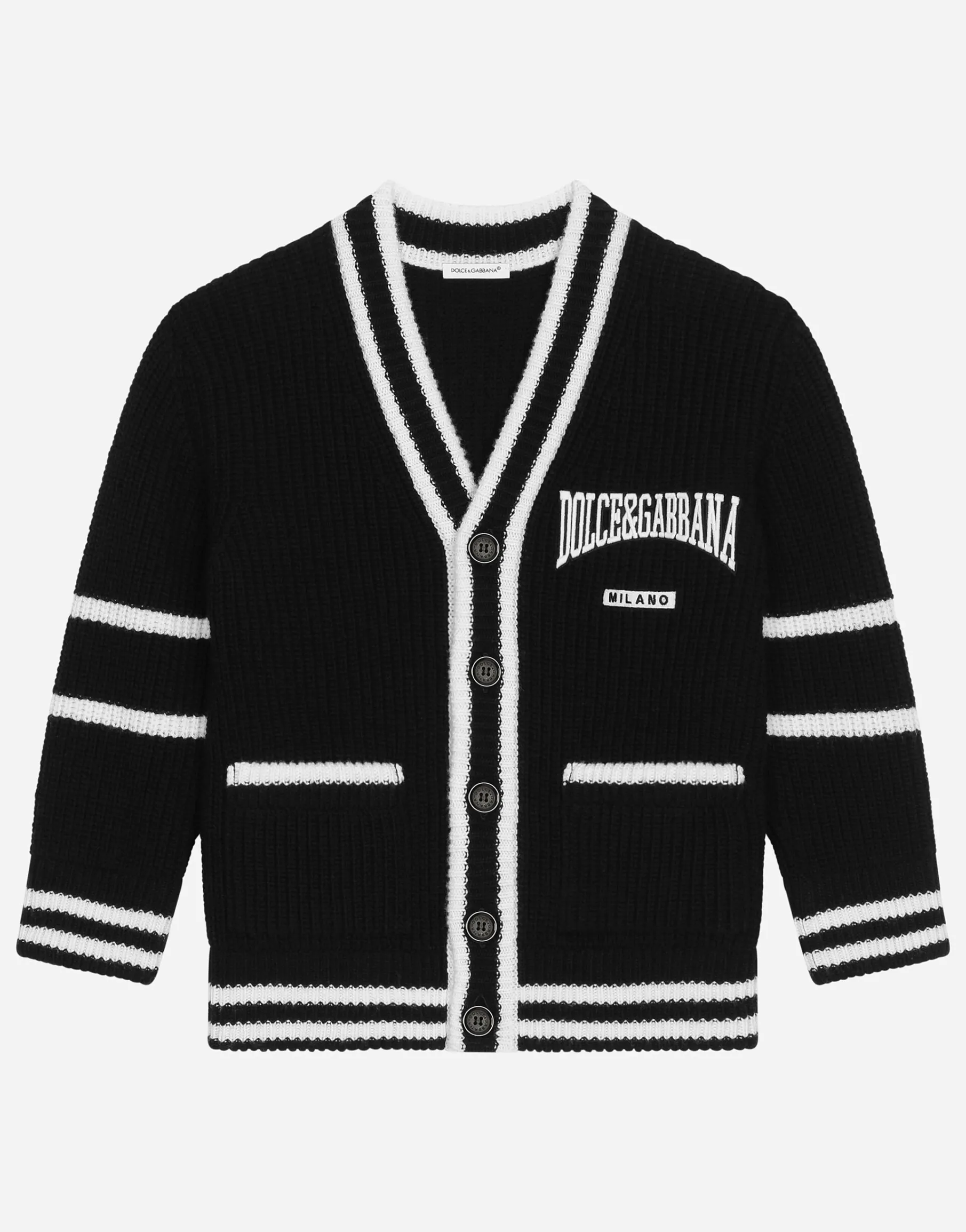 Knit cardigan with Dolce&Gabbana logo