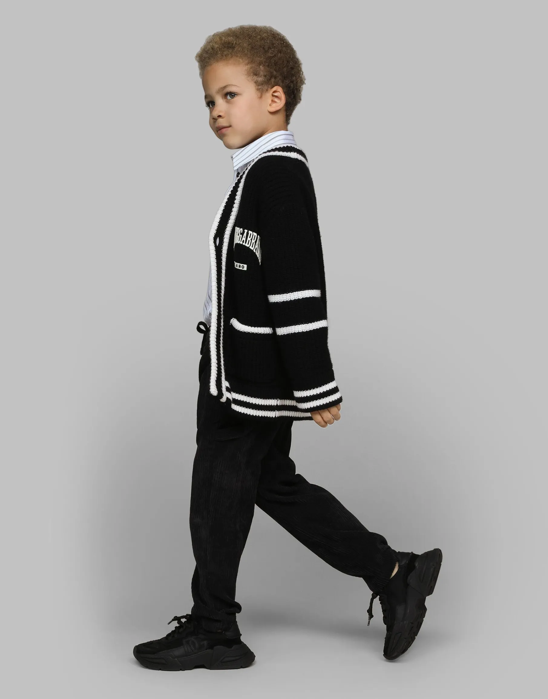 Knit cardigan with Dolce&Gabbana logo