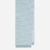 Knit scarf with all-over jacquard logo