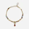 18kt yellow gold bracelet with mutlicolored fine gemstones