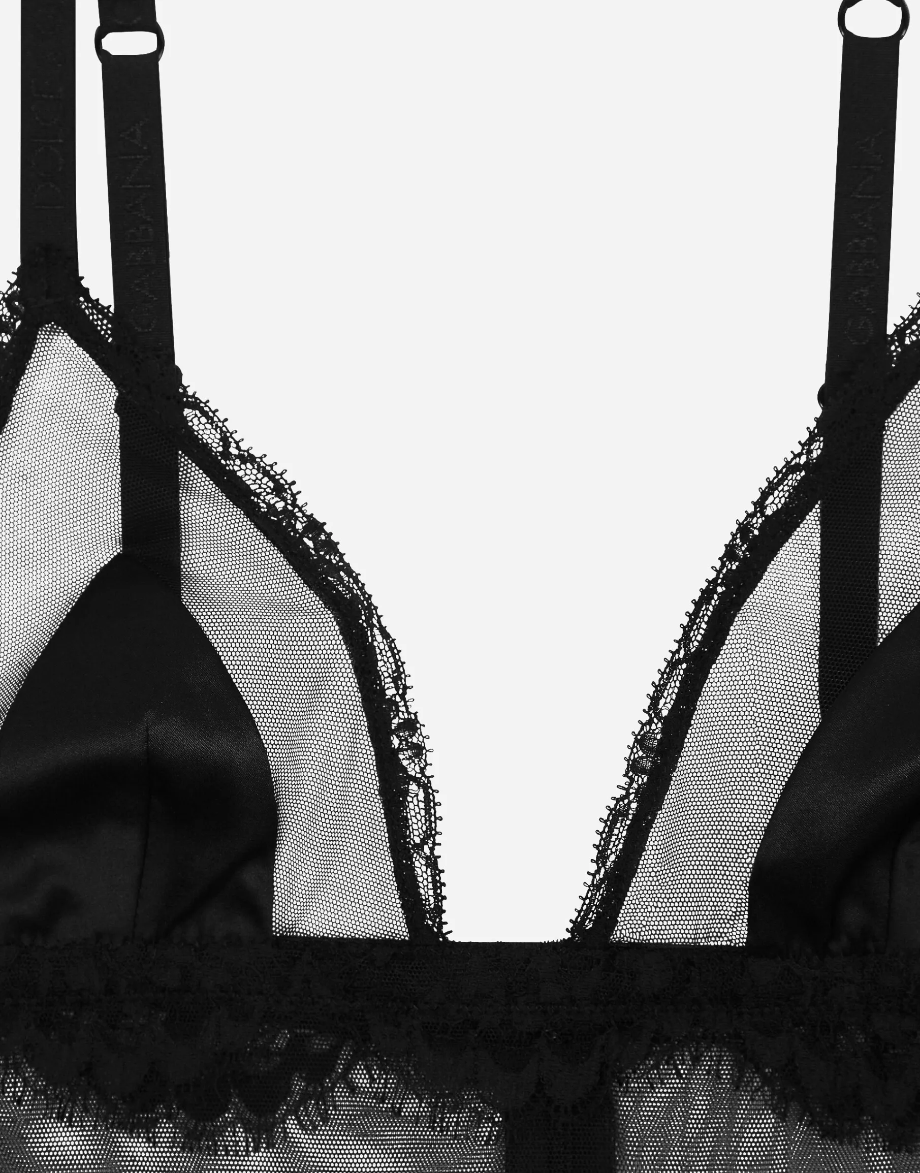 Lace and tulle camisole