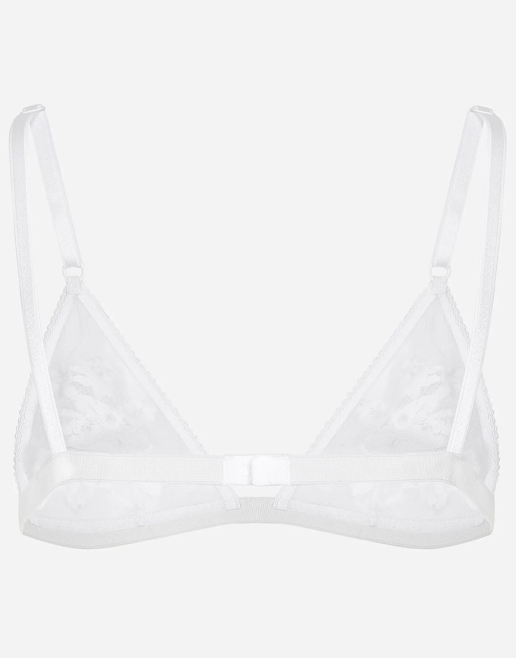 Lace and tulle soft-cup triangle bra